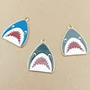 10pcs 21x28mm shark charms enamel charm for jewelry making and crafting charm fashion pendant ► Photo 2/5