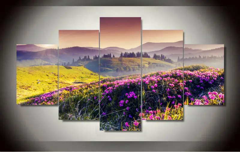 5 panel modern prints