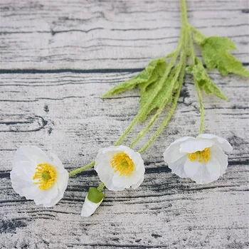

50pcs Fake Corn Poppy Flower Artificial Flowers Simulation Small Poppies for Wedding Home Showcase Party Display Flower