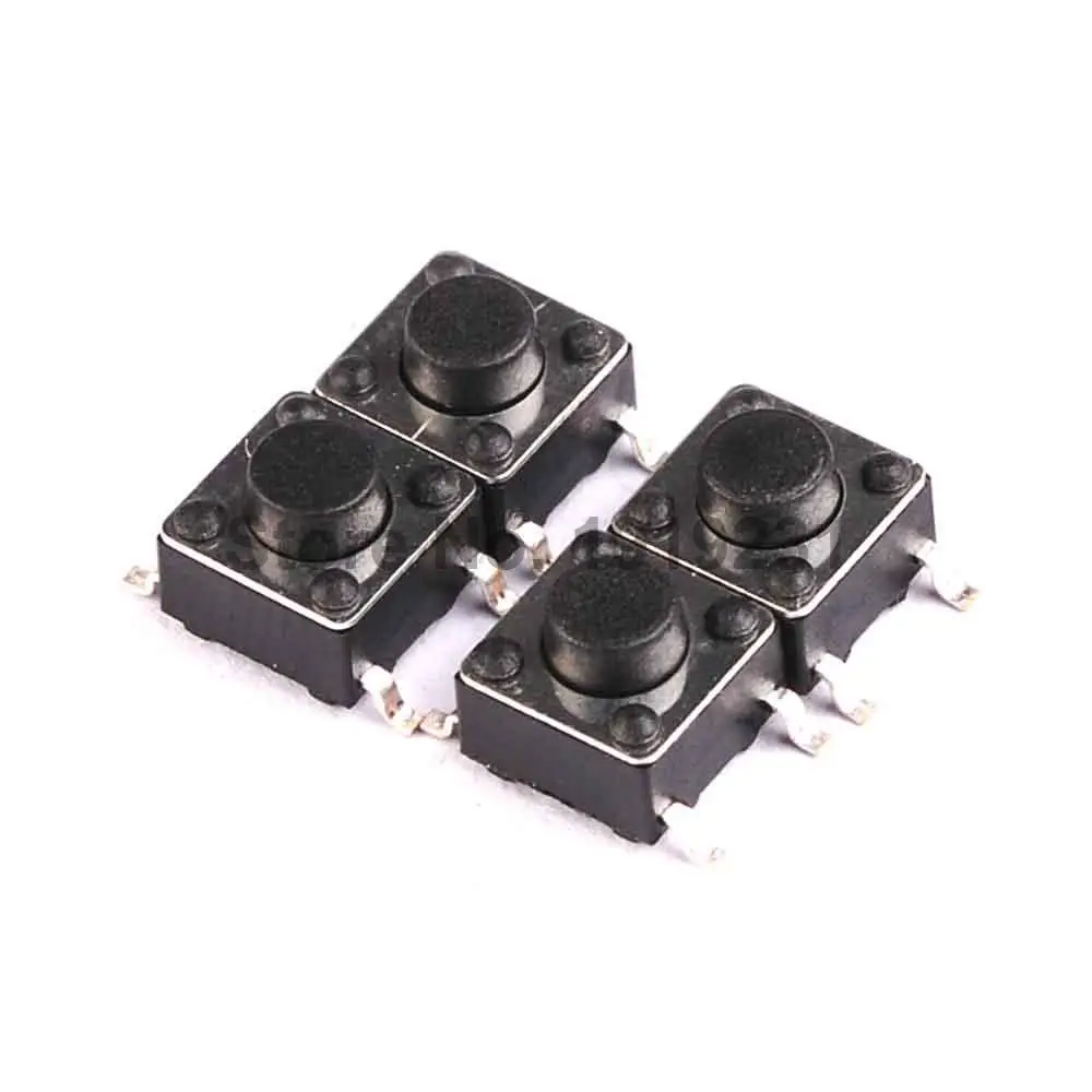 Daoki 100 Pcs 6 X 6 X 6 Mm Miniature Micro Momentary Tactile Tact