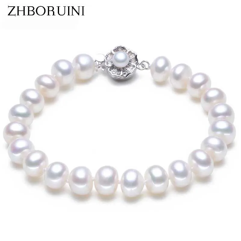 ZHBORUINI 2019 модные ювелирные изделия из жемчуга очаровательный браслет