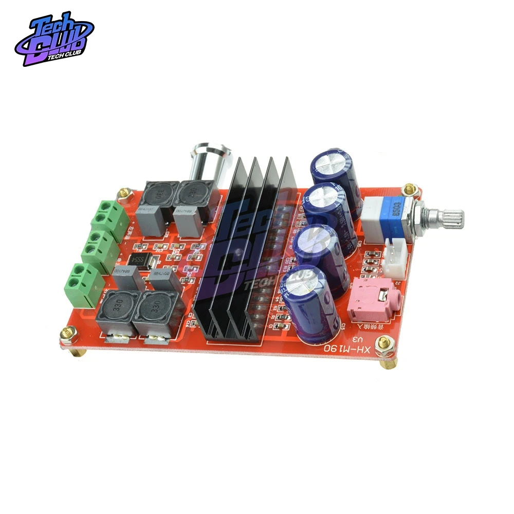 2*100W TPA3116 2.1 Digital Audio Amplifier Board XH-HM190 TPA3116D2 Subwoofer Speaker Power Amplifier DC12V-24V