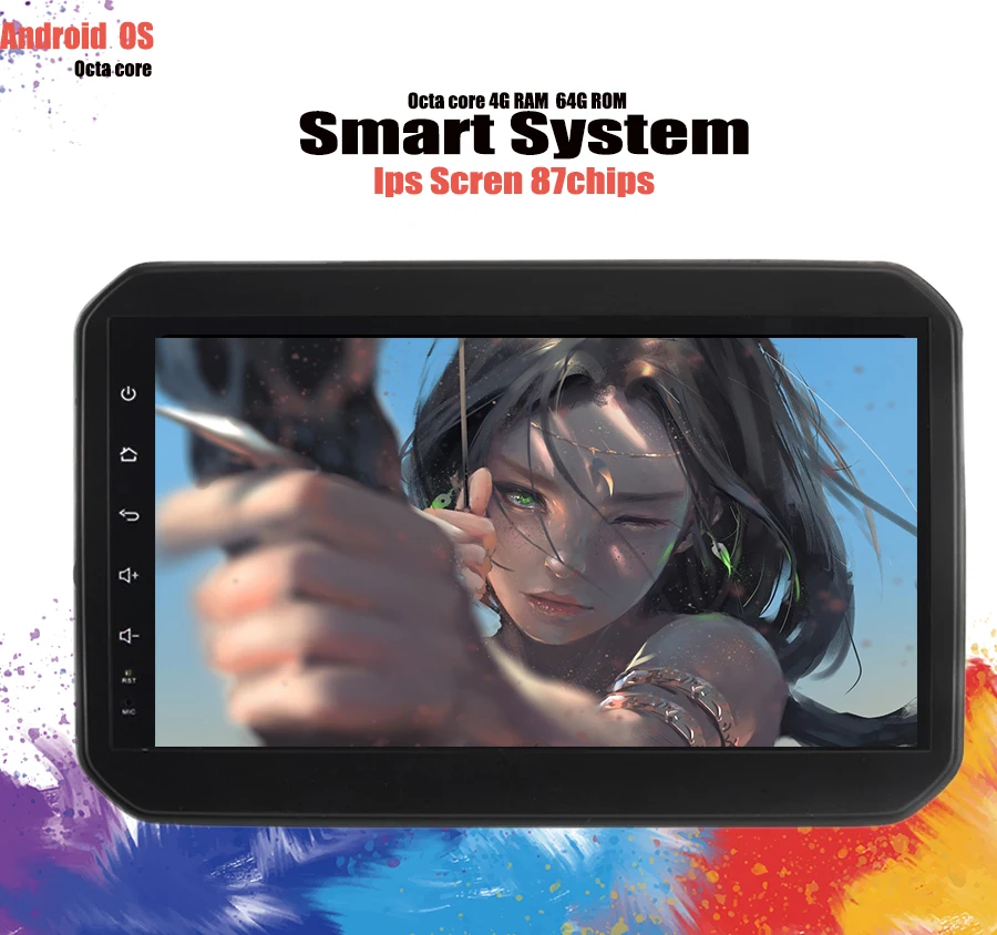 

Car 4+64GB Android 9.1 dvd player for SUZUKI IGNIS 2016-2019 gps navigation WIFI 4G LTE Carplay radio multimedia Head Unit