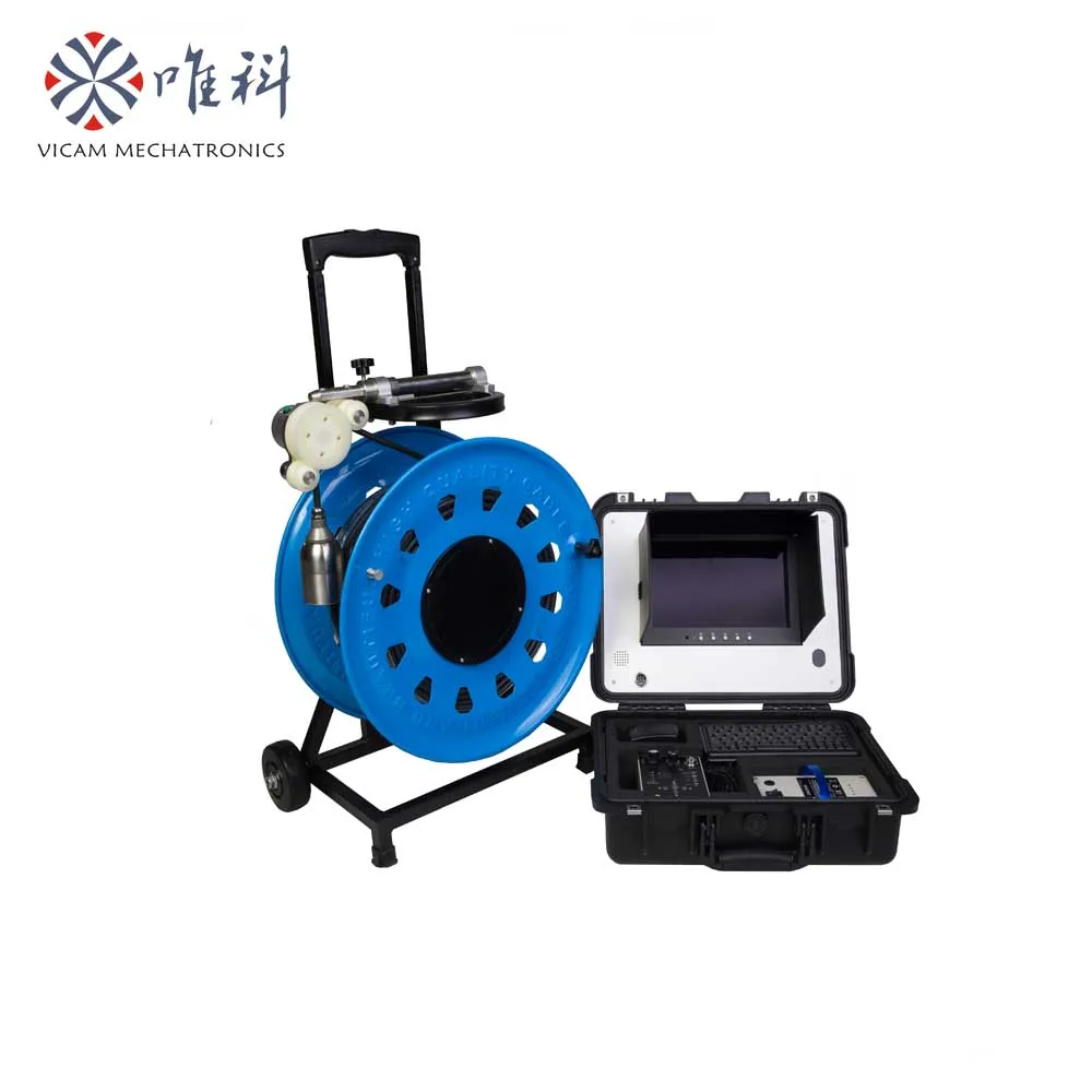 

200m cable borehole camera with DVR recording and meter counter function V10-100