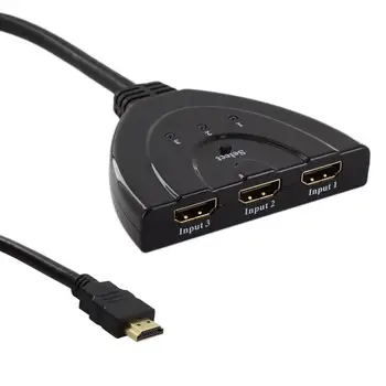 

Hdmi One To Three Belt Line Hdmi Switch 3 Cut 1 Hdmi3 Into 1 Out Three Into One Pig Tail Switch Hub Box