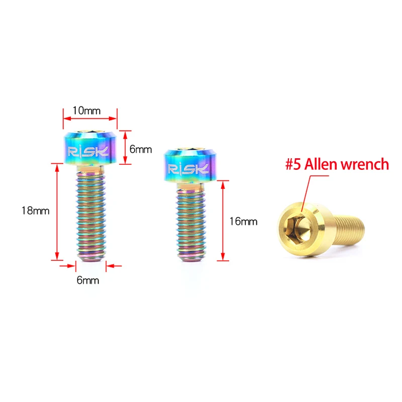 4 шт. болты для велосипедного дискового тормоза M6 * 16/18 мм|brake screw|bicycle disc brakemountain bike