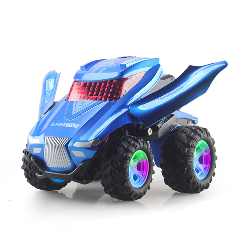 

Gift Lighting Music Climbing Stunt Model Toy Tip Lorry Remote Control RC Car Kids 6 Channels