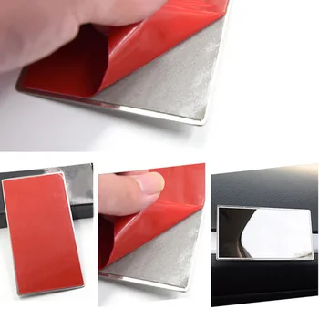 

Car Vanity Lady Mirror Glass Self Adhesive Stick On Sun Visor 11*6.5cm 1pcs