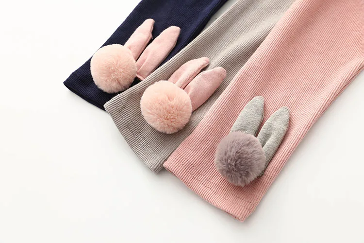 2018 Spring Autumn Free Shipping Child Baby Clothing Solid Color Long Trousers Pants Baby Rabbit Kids Children Girl Leggings (15)