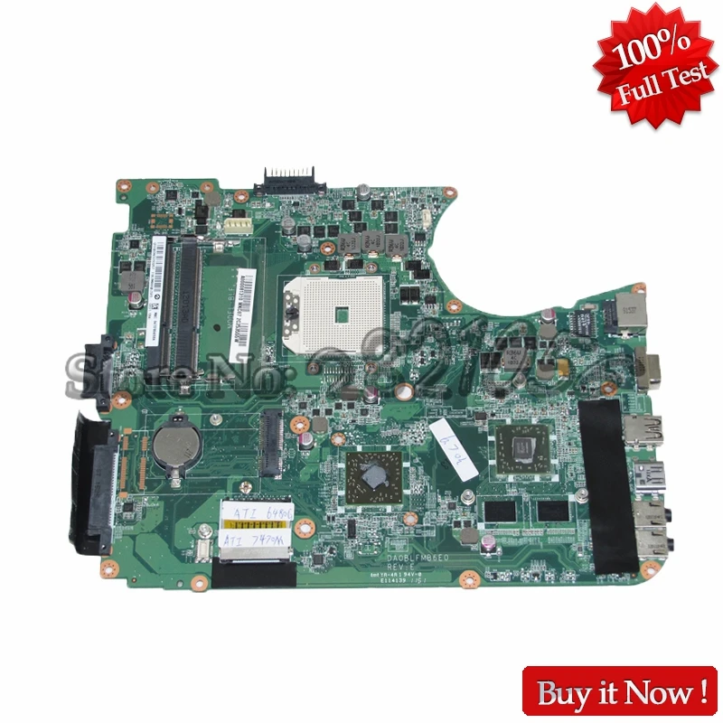 

NOKOTION Laptop Motherboard for Toshiba Satellite L650D L655D A000081310 DA0BLFMB6E0 Mainboard Socket FS1 DDR3 HD7400M GPU