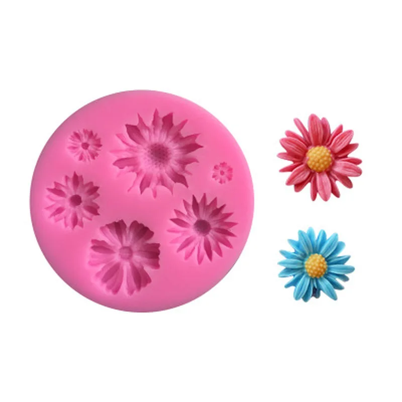 

3D Flower Silicone Molds Fondant Craft Cake Candy Chocolate Sugar craft Ice Pastry Baking Tool Mould