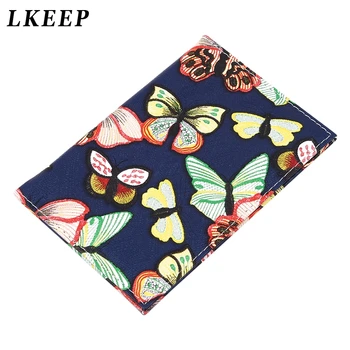 

1PC Women Passport Cover ID Card Holder Wallet Butterfly Printing Waterproof Card Holder Leather Travel Passport Holder