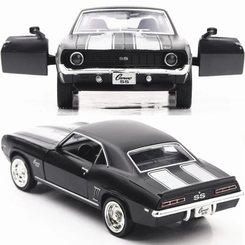 1/36 масштаб 13,4 см сплав металл литье под давлением классический Chevrolet Camaro 1969 супер спортивная модель автомобиля игрушки для детей подарки коллекция