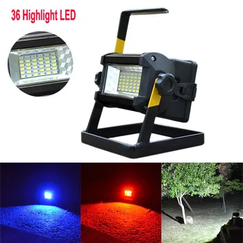 

50W 36 LED Portable Rechargeable Flood Light Spot Work Camping Fishing Lamp 30AP0