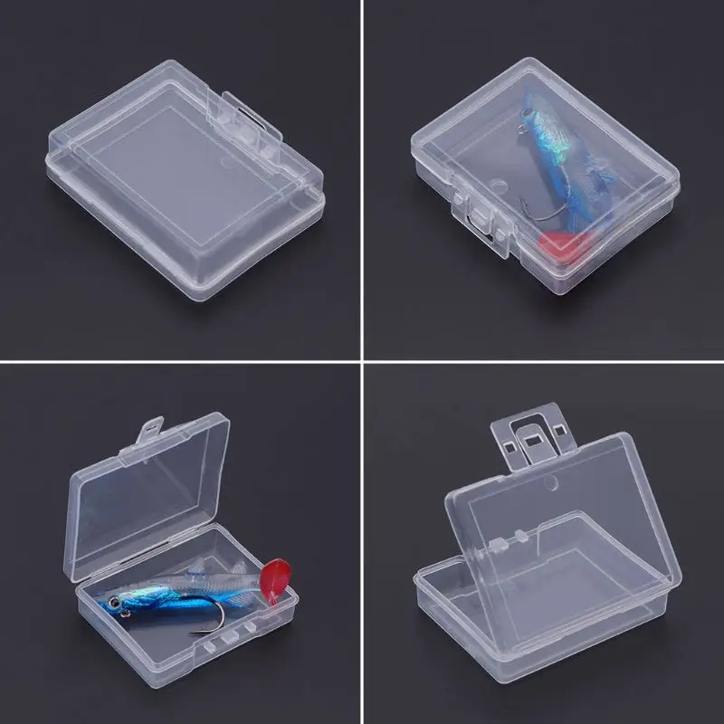

Fishing Bait Storage Box Lure Container Case Portable Transparent Plastic Tackle