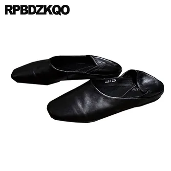 

Slippers Chinese Comfortable Foldable Ballet Flats Designer Square Toe Mules Shoes Ballerina Women Black Roll Up Cheap White