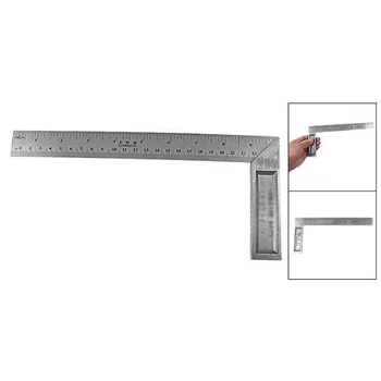 

Affordable Hot Sale 102.4g 90 Degree 25cm Length Stainless Steel L-Square Angle Ruler