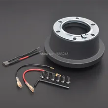 6 болт Черный рулевого колеса автомобиля концентратор адаптер Босс комплект подходит для Ford Mustang MAZDA VOLVO