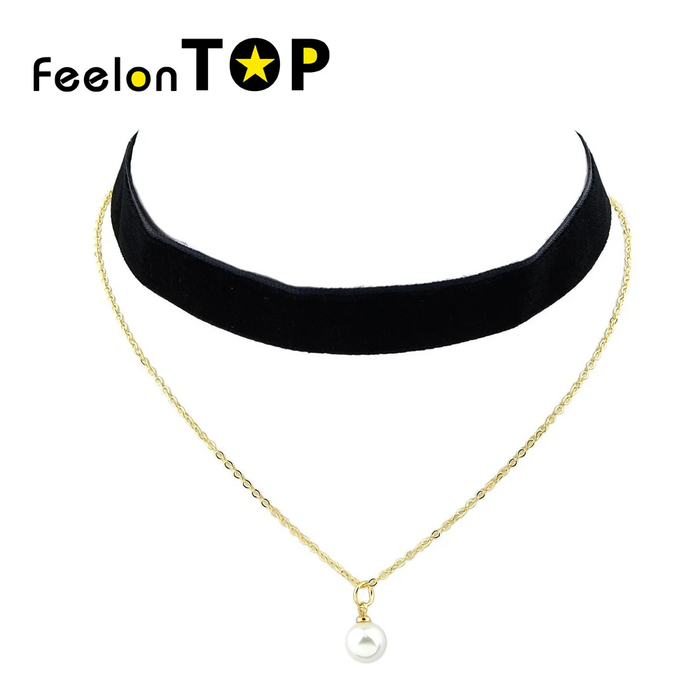Feelontop Готический Стиль Цвет ful колье Цепочки и ожерелья Золото-Цвет нескольких