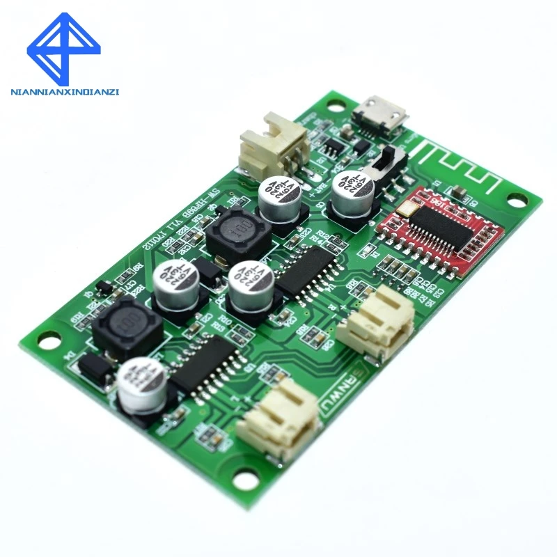 DC 5V 6W X 2 канальный стерео Bluetooth усилитель плата литиевая батарея питание для