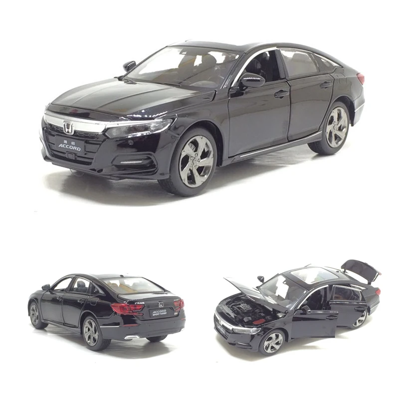 1/32 масштаб Honda Accord модель автомобиля игрушка звуковой светильник литье под