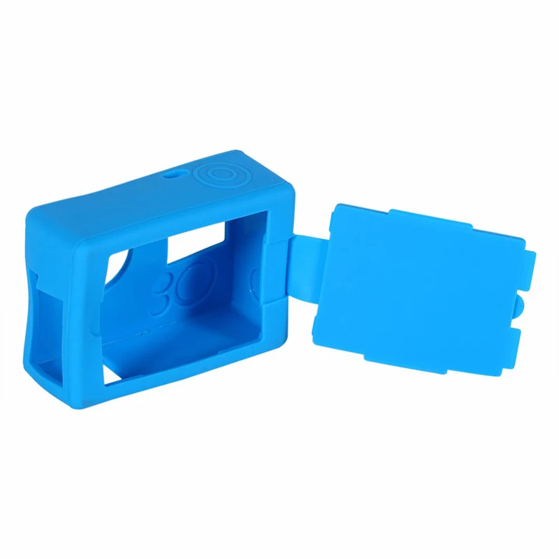 Soft Silicone Rubber Protective Case With Silicone screen cover For GoPro Hero 3 Hero 3+ Hero 4 Sports camera Accessories (3)