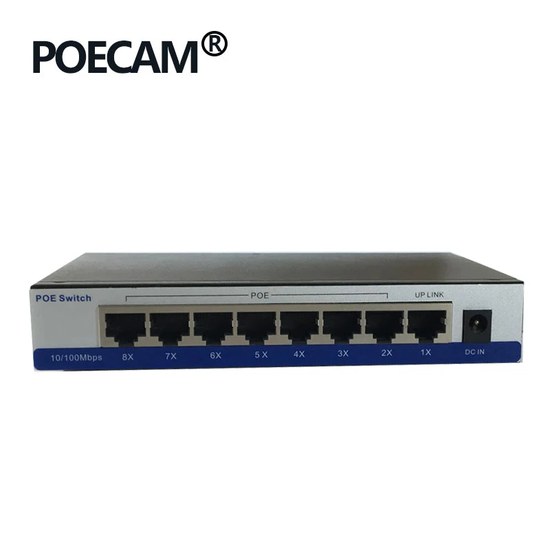 

switch 8 Port Passive PoE Injector 12V 24V 48V Supply AP IP Camera LED Screen Wireless Phone 45/+ 78/- Smart city Net Power