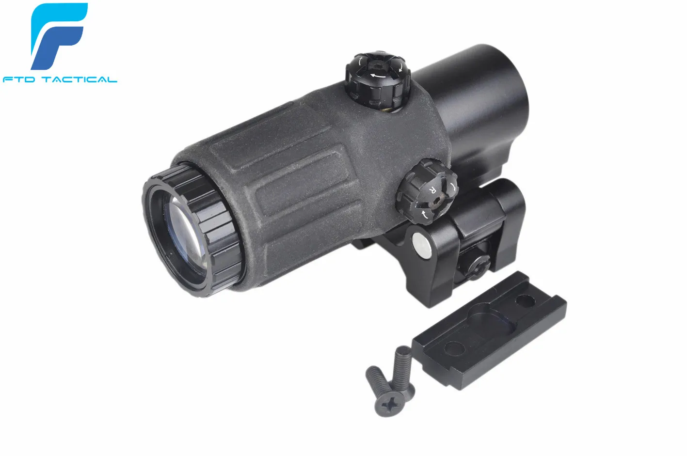 

ET Style G33 OPTICS Airsoft 3X Magnifier with Switch to Side QD Mount for AEG GBB Hunting Black