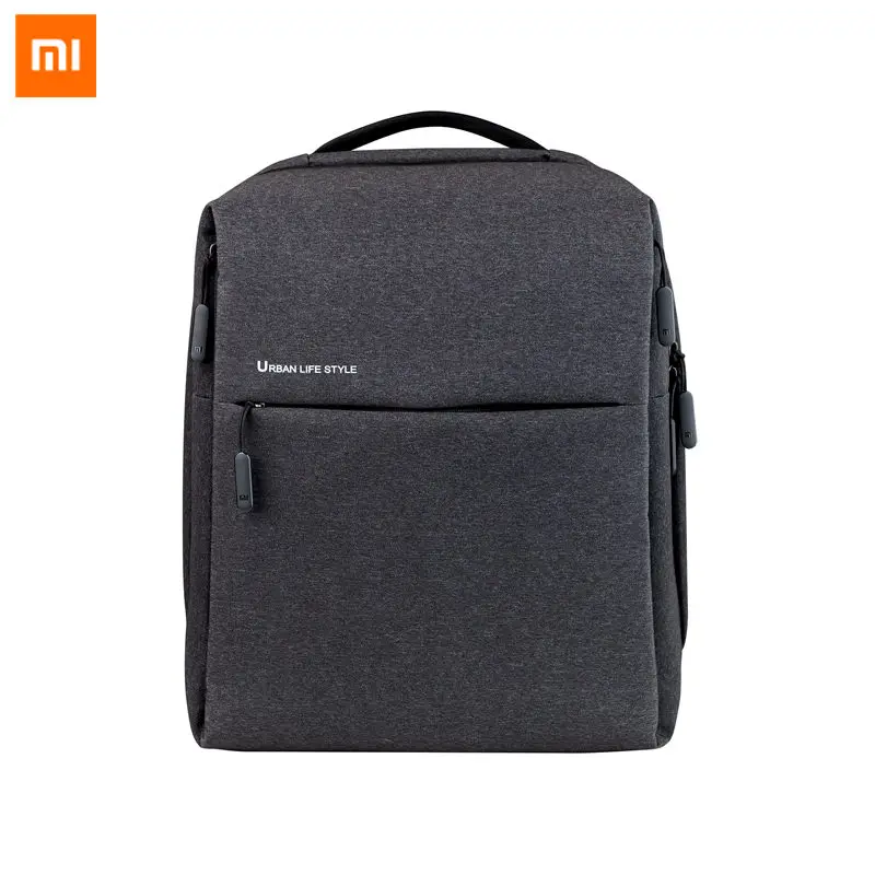 Оригинальный Xiaomi Mi Рюкзак городской жизни Стиль плечи OL сумка рюкзак школьный Студент сумка вещевой мешок 14 дюймов ноутбук сумки - изображение
