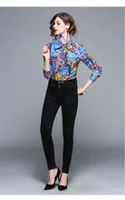 WB07118 Fashion women’s Blouses & Shirts 2018 Runway Luxury Brand European Design party style women’s Clothing