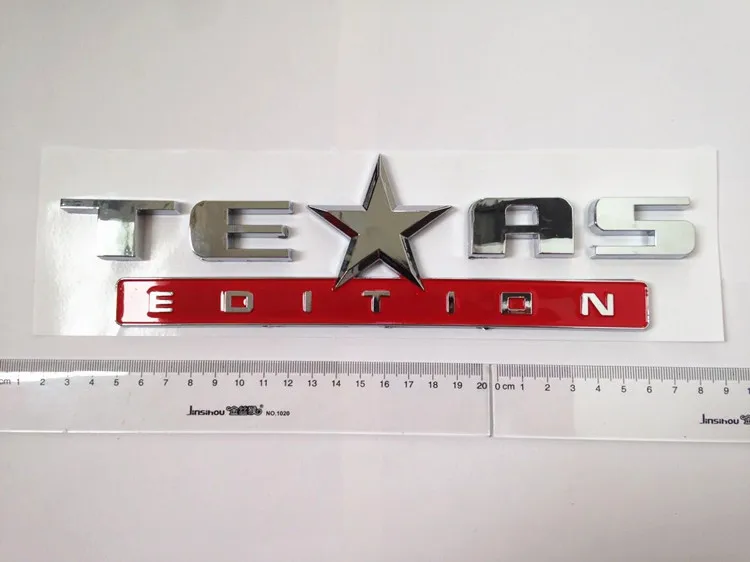 1х 3D ABS новая эмблема «Texas Edition» на заднее отделение кузова автомобиля Авто Наклейка Серебряная эмблема «Texas Edition» значок автомобиля боковое крыло авто эмблема автомобиля