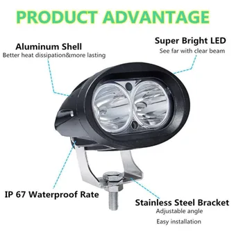 

LED Work Light Bar Fog Lamp 12V 24V 20W CAR MOTORCYCLE TRUCK TRAILER PICKUP 4WD 4X4 ATV SUV SPOT FLOOD DRIVING HEADLIGHT