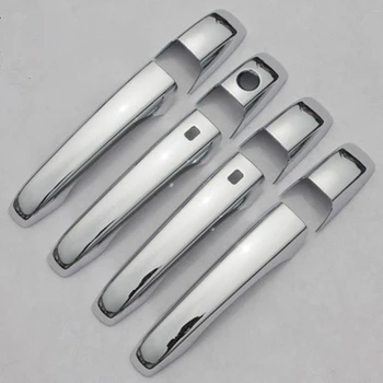 

FUNDUOO Chrome Car Side Door Handle Cover Trim W/SMART Keyhole For Chrysler 300 / 300C 2005 2006 2007 2008 2009 2010