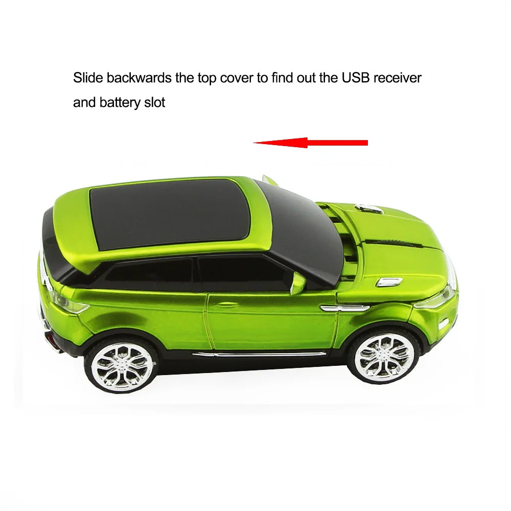 CHUYI Wireless SUV Mouse Sports Car Shaped Gift Mini Mause 1600DPI USB Optical Computer Mice Gaming Mouse For PC Xiaomi Laptop