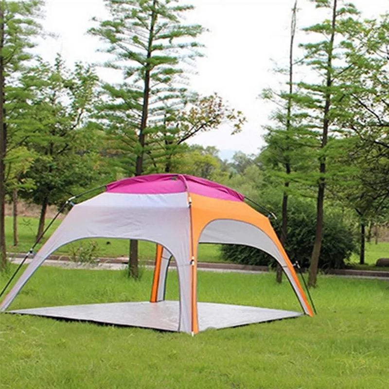 

3-4 Persons Outdoor Sun Shelter Camping Tent Automatic Opening Beach Anti-UV Rainproof Sunshade Canopy With Bottom Mat