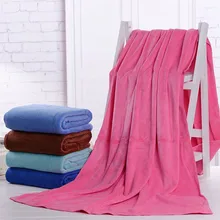 Большой 80*180 см Чистый цвет микрофибра ткань мягкое банное полотенце Spar пляжное полотенце красота выделенная кровать с использованием