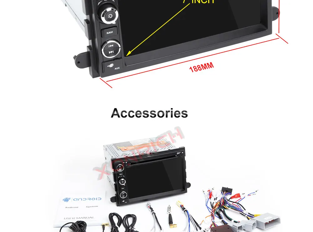 Top Car Multimedia player  Android 8.1 Autoradio CAR DVD player For FORD/F-150/Mustang/Explorer/Kuga/Edge Radio FM wifi 3G BT 36