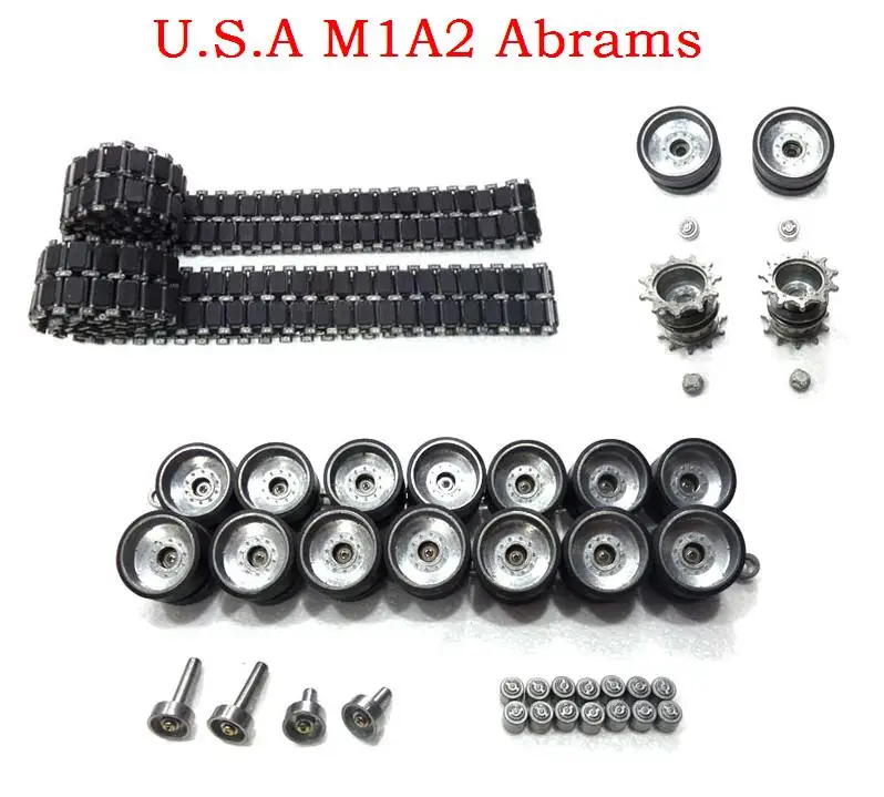 

henglong3918-1 1/16 U.S.A M1A2 Abrams RC tank Upgrade parts Steel Gear box /Metal track/metal wheel hub set/Metal main gears