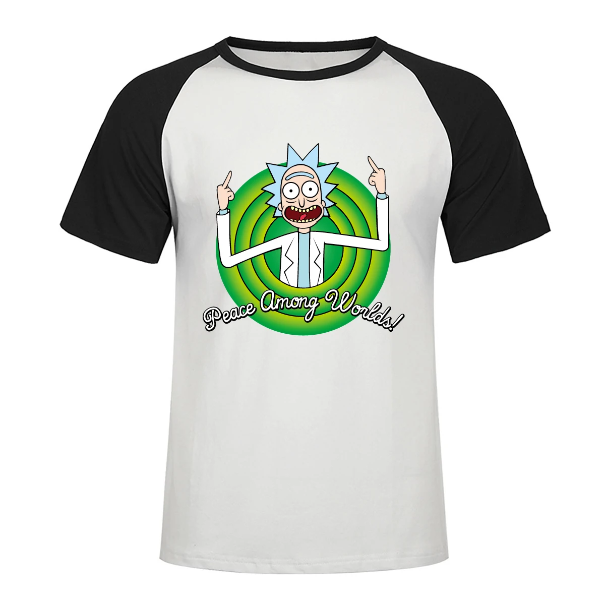 

Summer Men's High Quality T-shirt Short Sleeve Cotton Rick And Morty Printed Men Raglan Tshirt Casual Knitted Mens Tshirt Tops