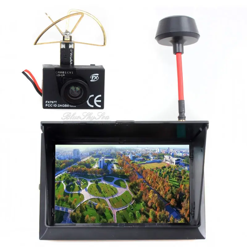 

Hobbymate FPV Quadcopter AV Display Monitor with Wireless AV Receiver, 4.3" LCD 5.8G 32Ch 500cd/m2