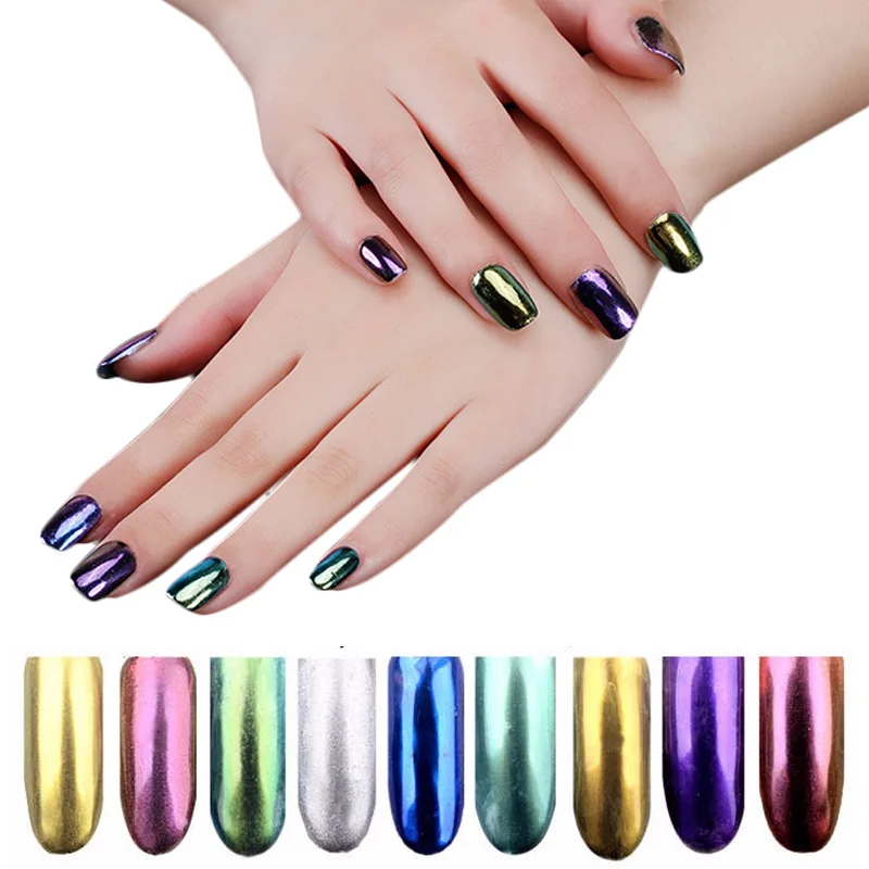 

Nail Glitter Shinning Chrome DIY Mirror Powder For Nail Gel Art Decoration Pigment Dust 2g/Box