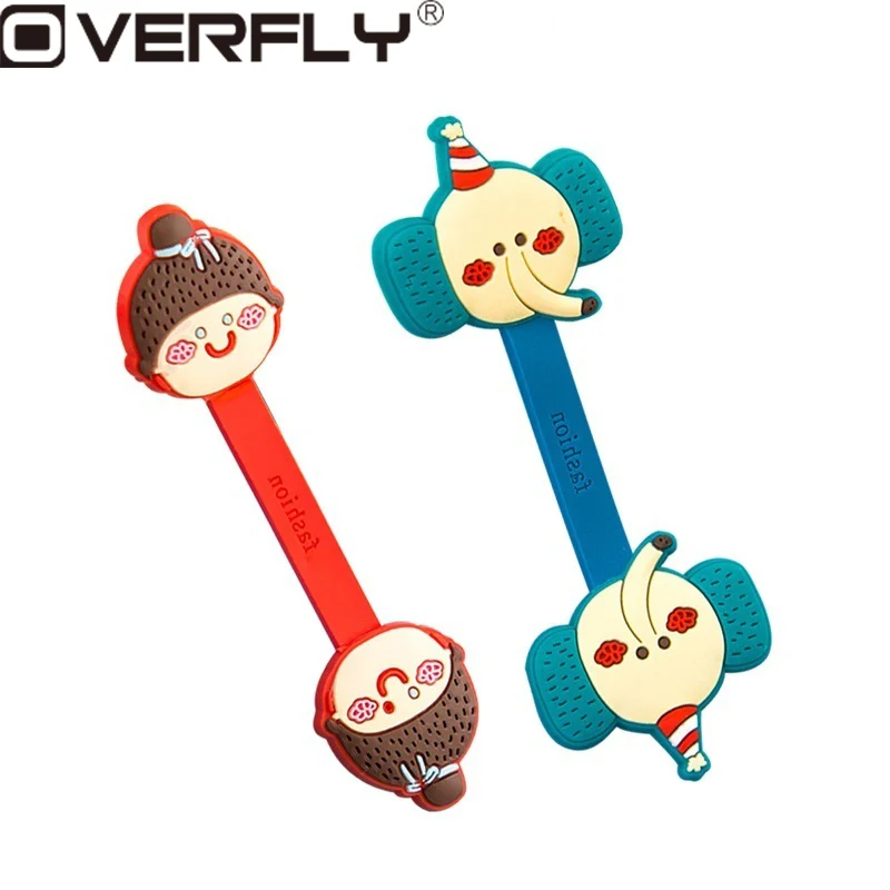 

Overfly Cartoon Cable Organizer Bobbin Winder Wire Protector Cord Management Marker Holder Cover For Earphone iPhone Samsung
