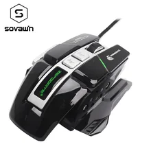 RGB 3200 DPI Professional Macro Programming DIY Detachable Mouse Backlit LED Wired Computer PC Gaming Heavy Mice for Gamer