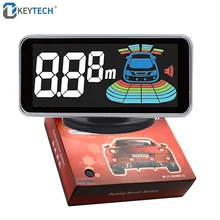 OkeyTech Auto di Parcheggio di Visualizzazione Parktronics 4 Sensori di Retromarcia Backup Radar di Retromarcia Rivelatore LED di Assistenza Al Sistema di Allarme PER Auto