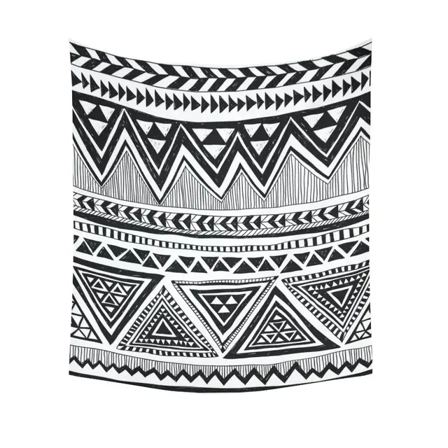 Black and white home decor tapestries wall art tribal aztec zigzag tapestry wall hanging art Black and white home decor tapestries wall art tribal aztec zigzag tapestry wall hanging art