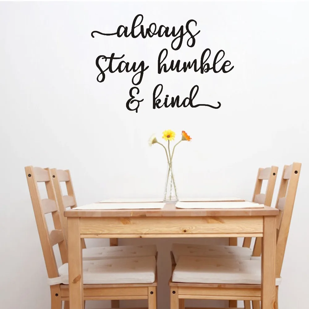 Always Stay Humble Life Quotes Decals Cartoon Home Decor ...