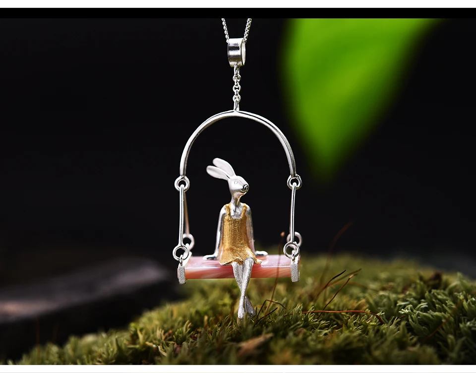 Pingente sem Corrente Lotus Real Prata Esterlina Escudo Natural Criativo Artesanal Jóias Finas Miss Coelho Acessorios Fun 925 5 High Quality Joias e Acessórios