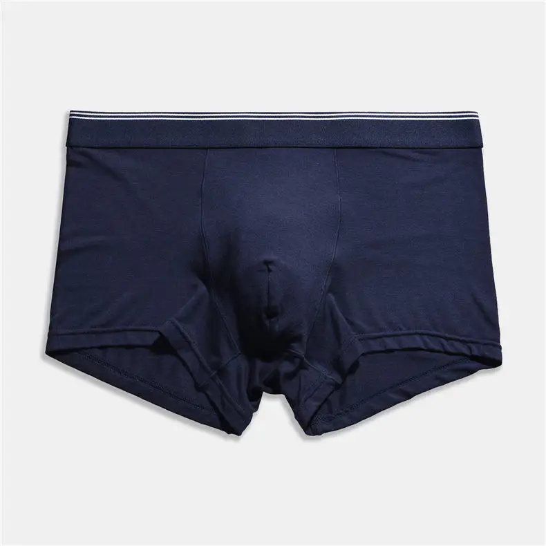 UYEEMU Boxers Men Underwear Modal Mens Boxer Shorts Solid Homme Pull Panties Sexy Male Underpants 3Pcs Lot Gray White Black Gray-06