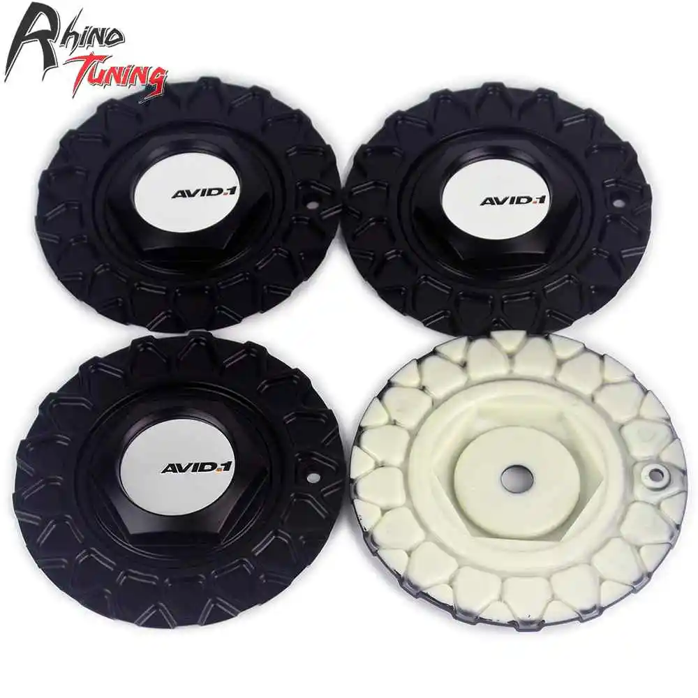 Rhino Tuning 4pcs 168mm(109mm) AVID.1 Car Wheel Center Cap 247L169 Emblem For AVID.1 AV05 Racing STR 606 Auto Wheel Rim Cap 390