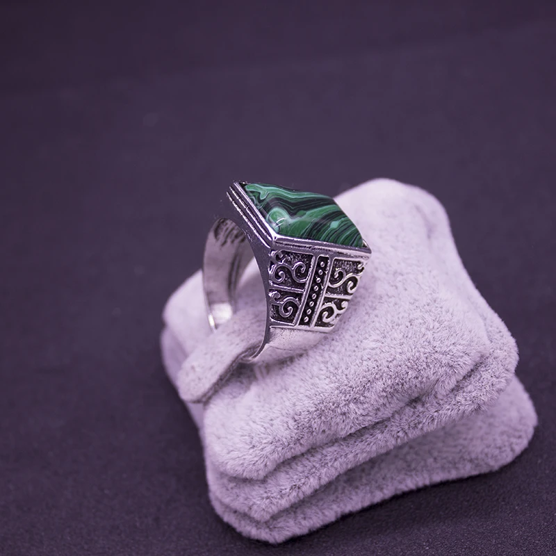 Размер 9-12 Лучшая цена новые модные кольца для мужчин Камень Античное серебряное покрытие кольцо для вечерние винтажные кольца, бижутерия